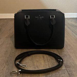 Kate Spade Darcy Small Satchel Crossbody Bag Black